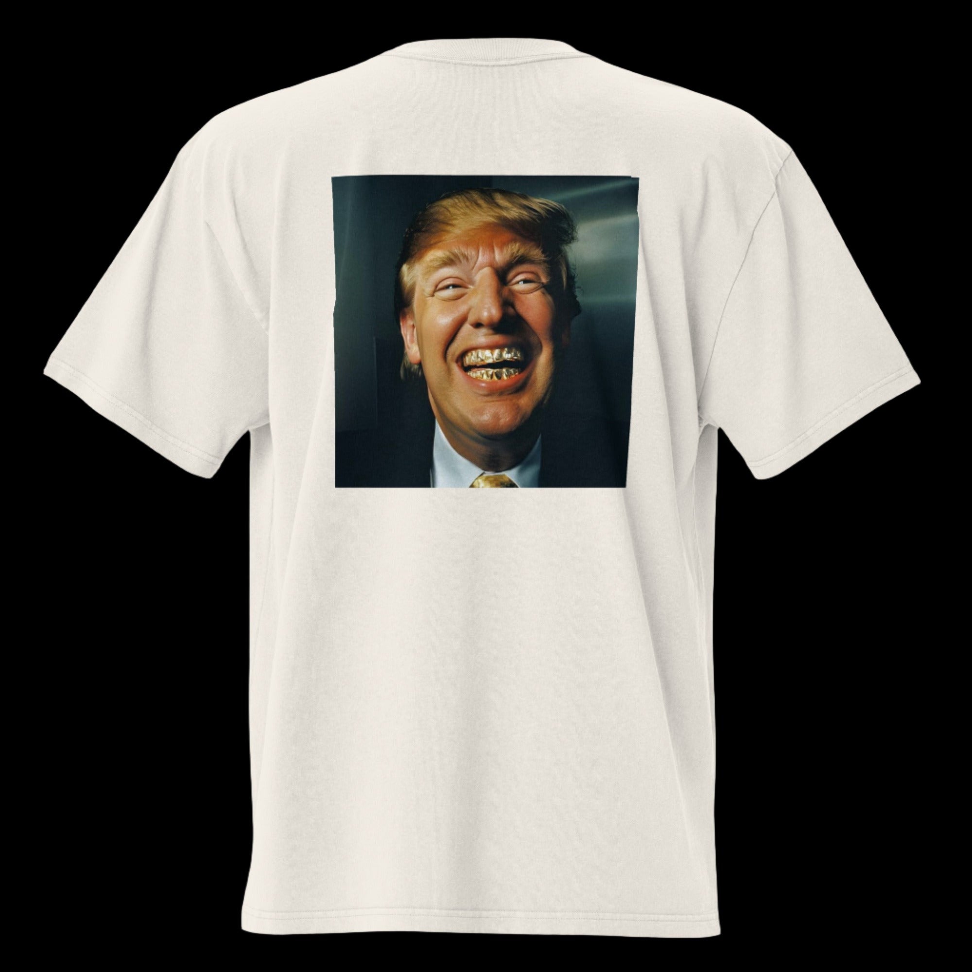 Oversized faded t-shirt / Trump