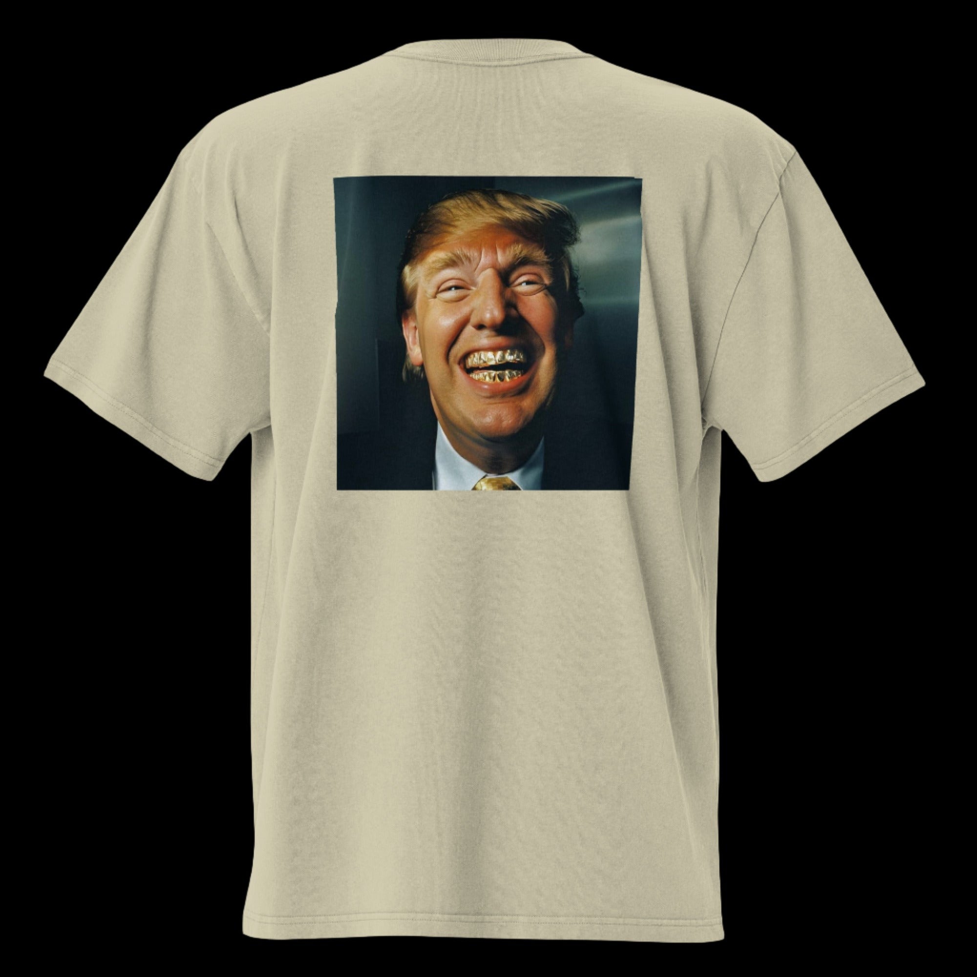 Oversized faded t-shirt / Trump